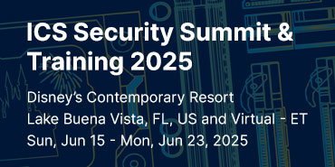 ICS Security Summit and Training 2025 in person at Disney's contemporary resort and virtual in the eastern time zone.